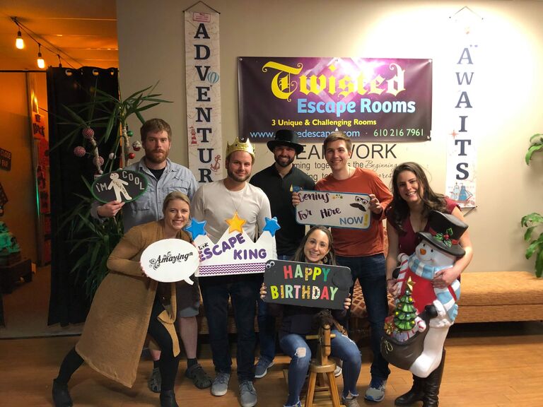 Justin was accepted with open arms with Melissa's college friends and instantly embraced all the shenanigans!