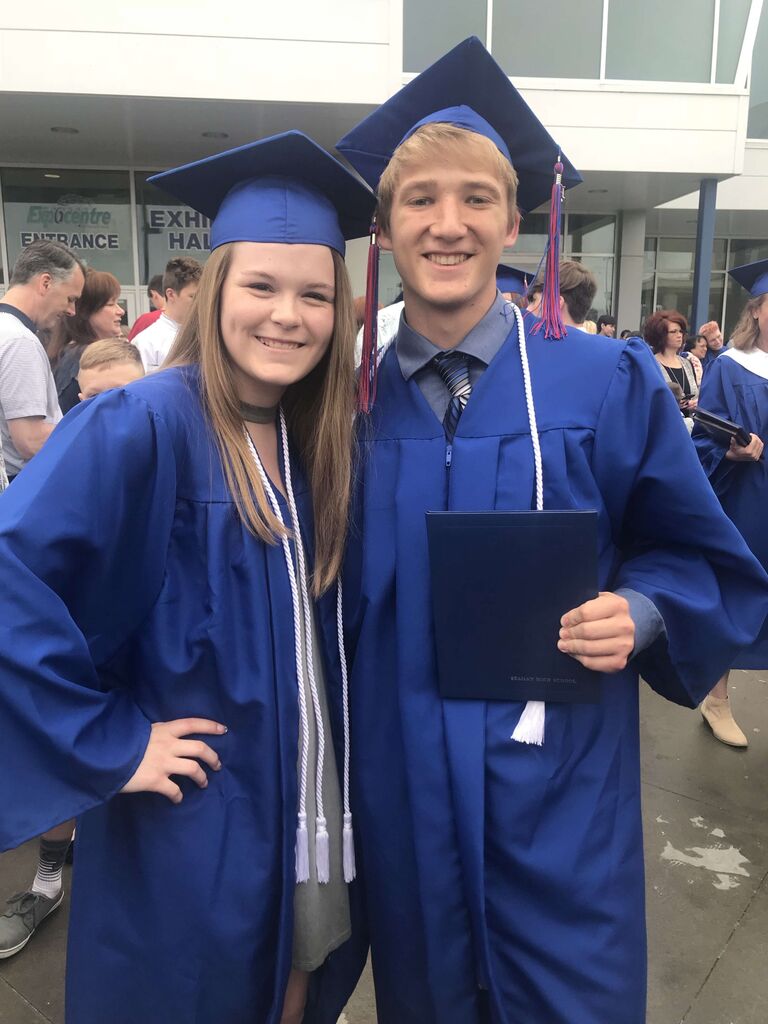 High school graduation, 5 days before Dray asked Lexie to be his girlfriend!