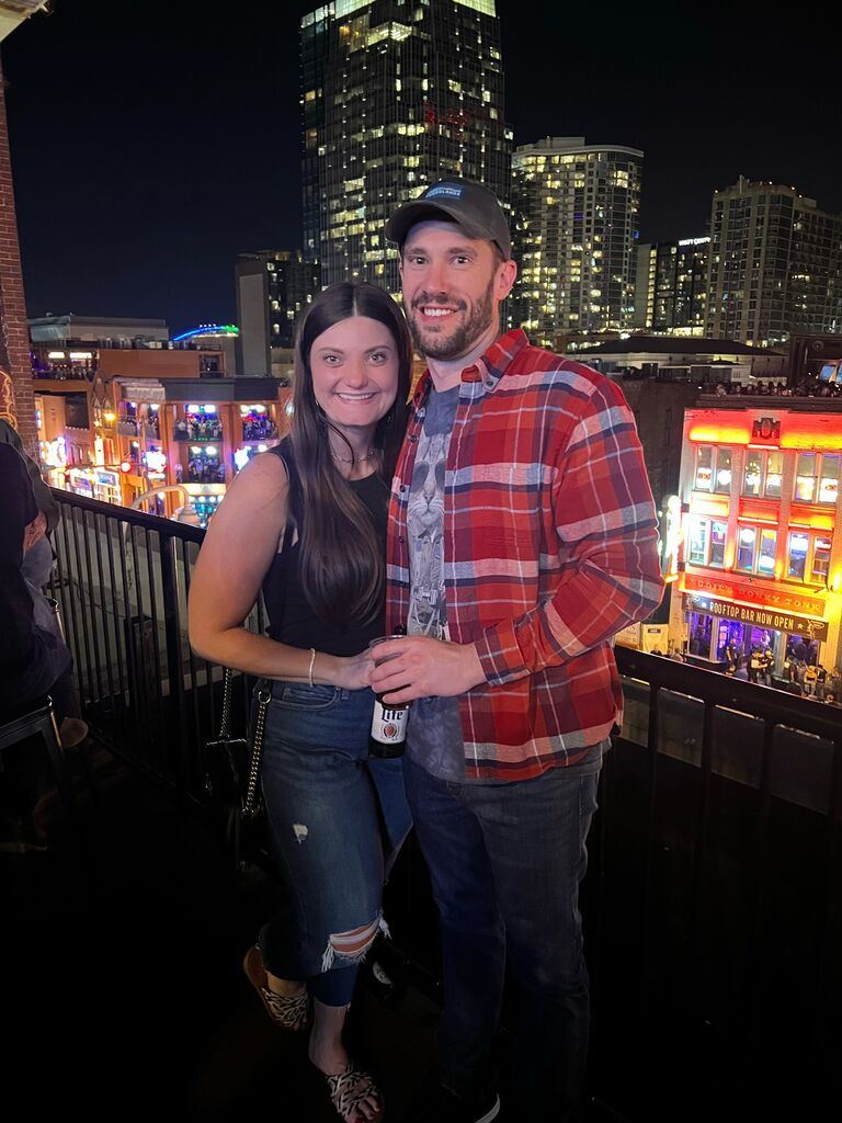 Visiting Jordan's old stomping grounds on Broadway in Nashville, TN