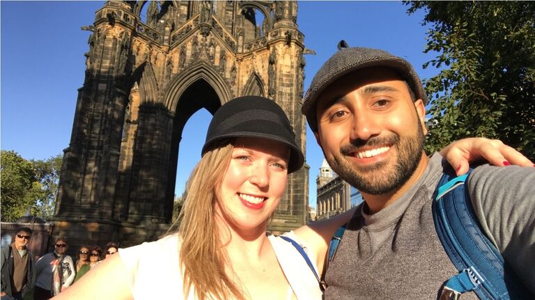 Ashley & Armin step into Hogwarts while in Edinburgh, Scotland!