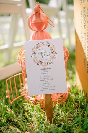 Fan Wedding Programs