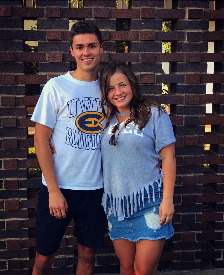Went to The University of Wisconsin Eau Claire with so much gratitude that we never would have to do long distance! 