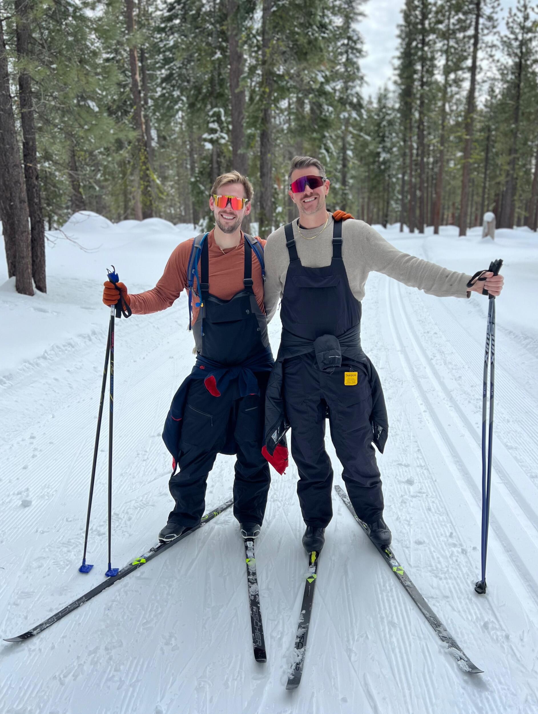 We LOVE the outdoors. We fall in love with cross country skiing, sledding, and snowshoeing.

Pro Tip: Go to chickadee ridge in Tahoe. The birds land on your head!