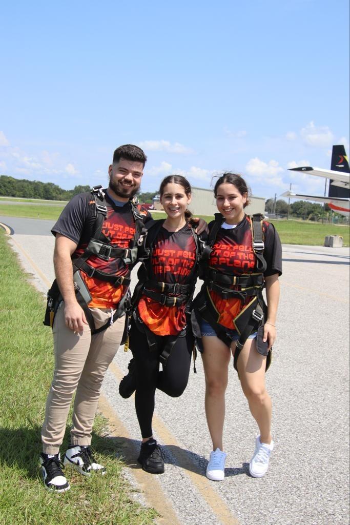 We both have an adventerious side and pushed each other to new fun and exciting experiences like skydiving!