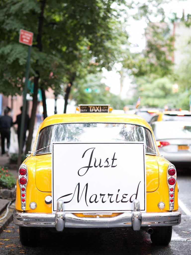 Just Married Wedding Taxis