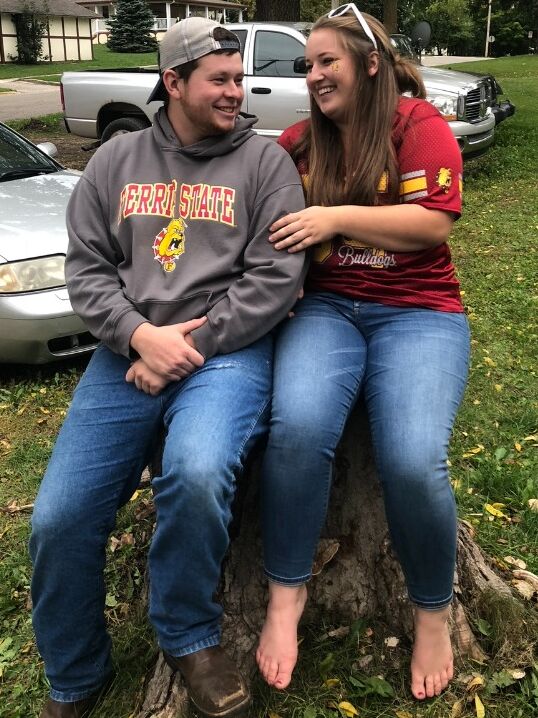 In the spring of 2018, we met through a mutual college friend the day before Rachael moved home from Ferris for the summer.  Our first date was on June 15th shortly after, and we spent the rest of the summer making memories and getting to know each other.  Charlie officially asked Rachael out on August 25th, and after moving back to Big Rapids in the fall for school, we became inseparable and saw each other nearly every day the entire school year. 