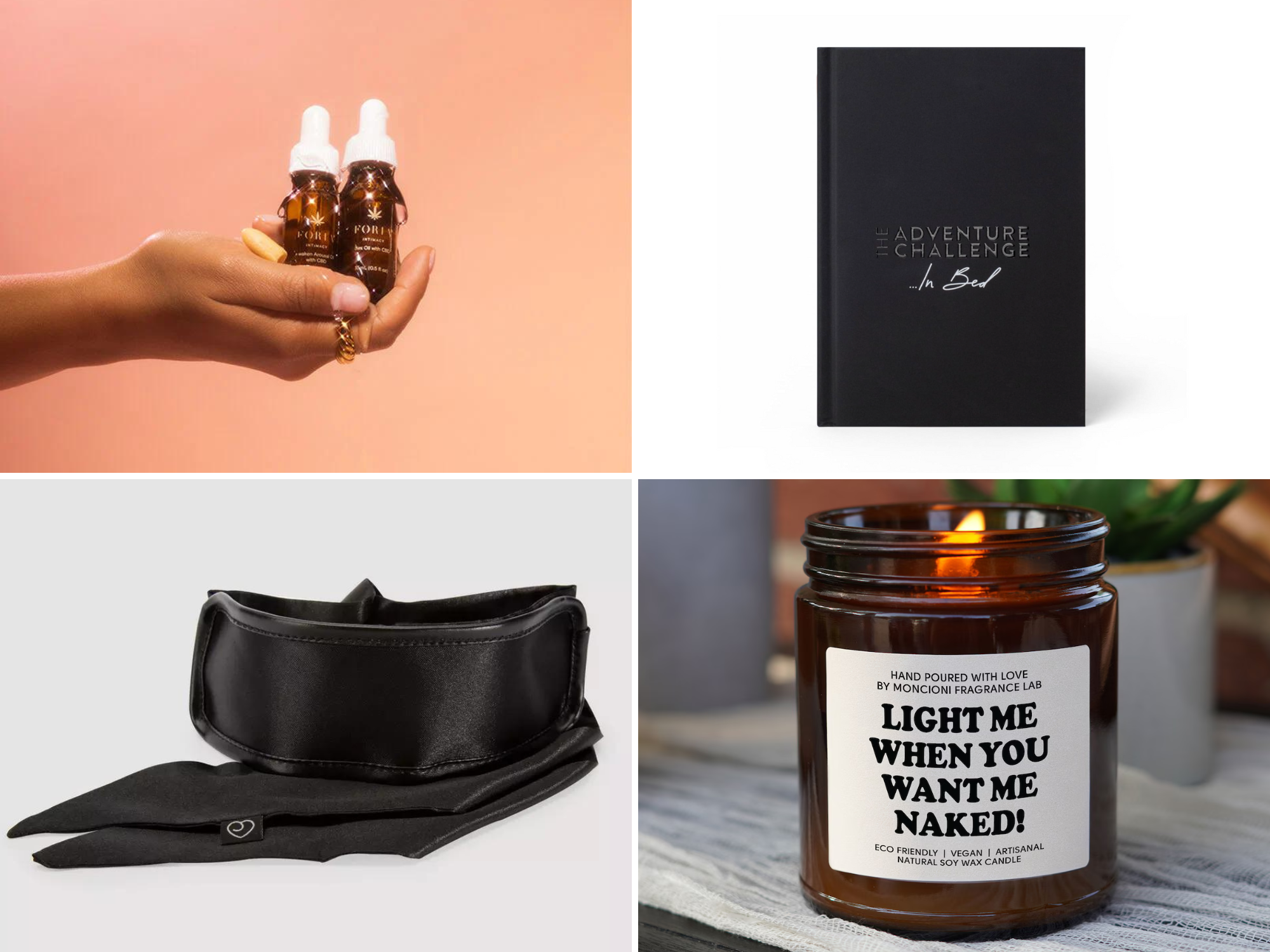 Four sexy gift ideas for couples in collage 