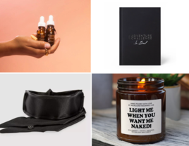 Four sexy gift ideas for couples in collage 