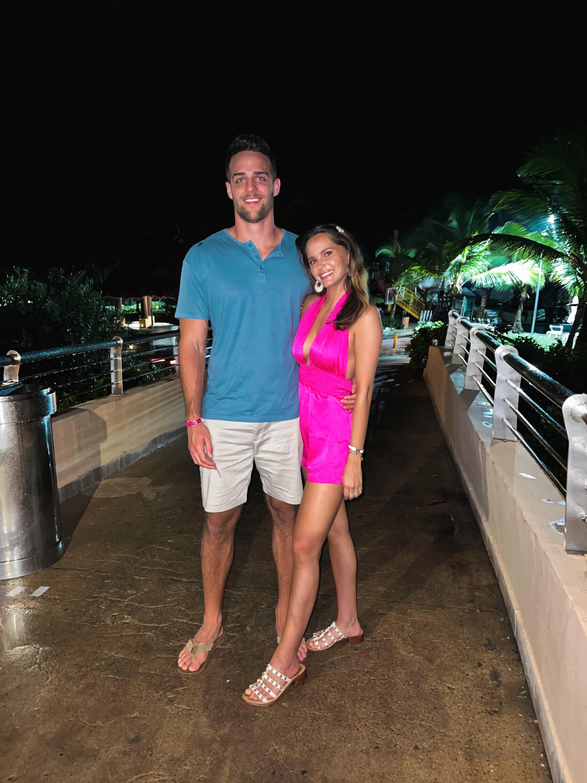 Got tans in the Dominican Republic.