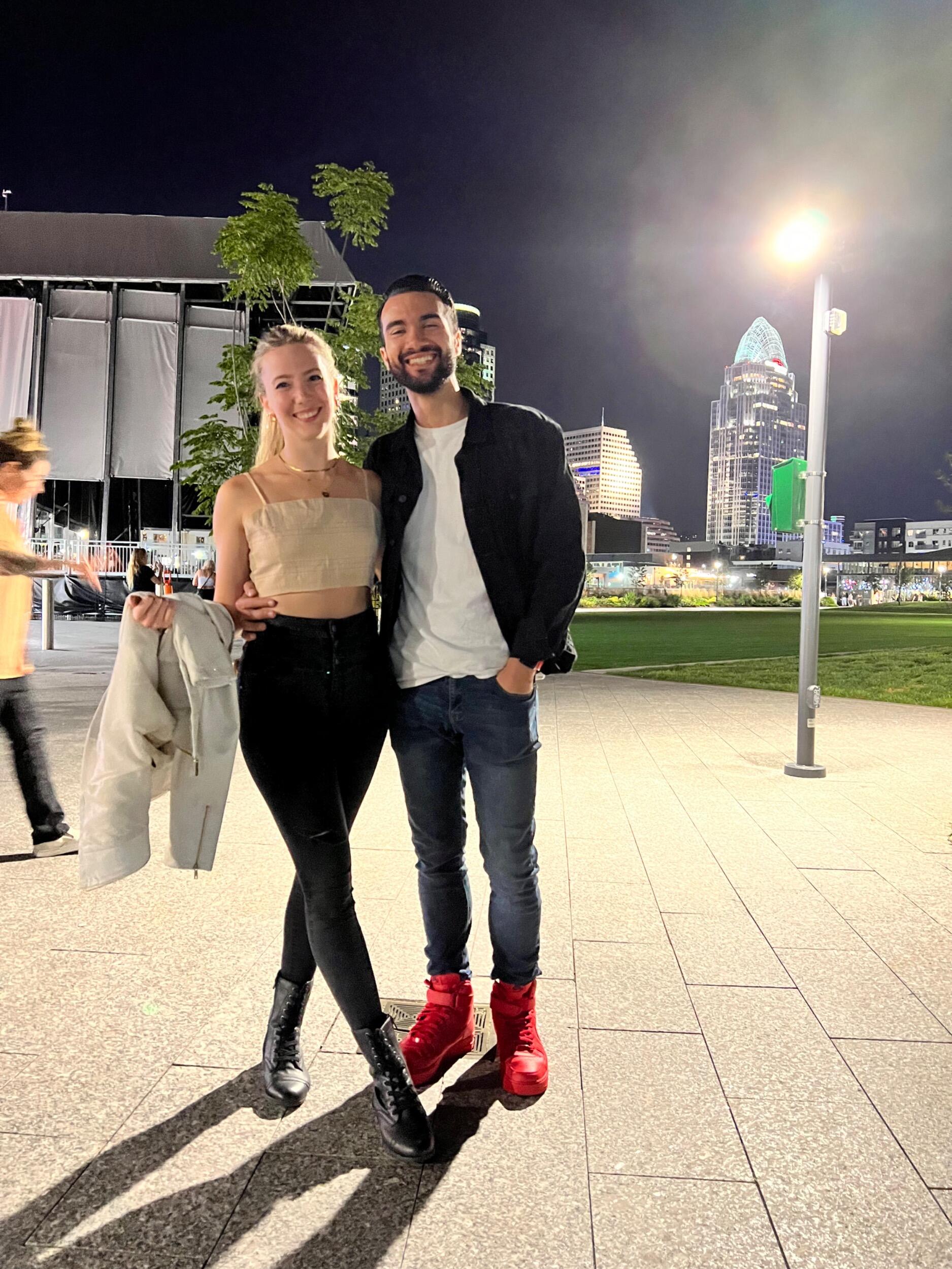 To celebrate our second anniversary, we saw Samantha's favorite artist in concert! 