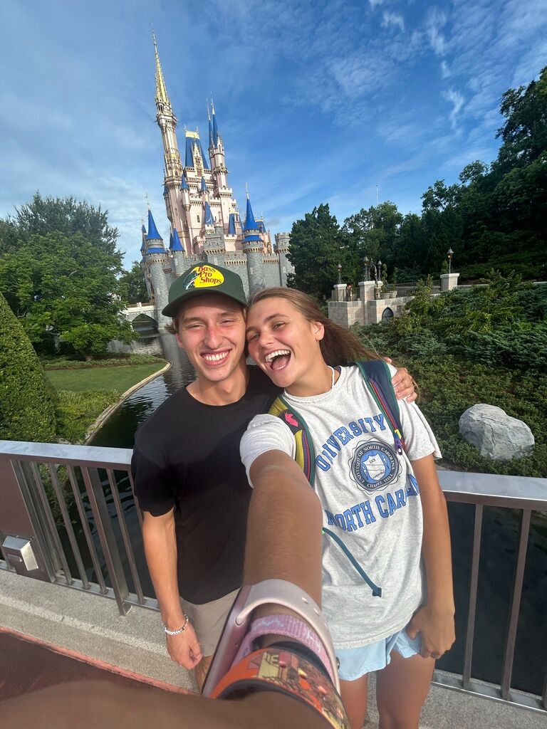 We went to Disney together with Abbey's family.