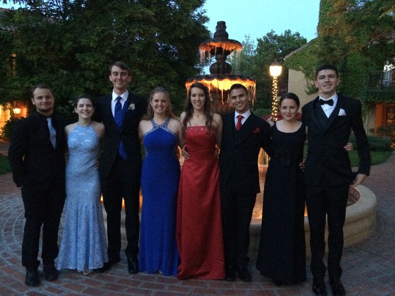 Senior Prom @ John Ash

- We skipped, but went to pre-prom dinner with our friends -  2 years Together