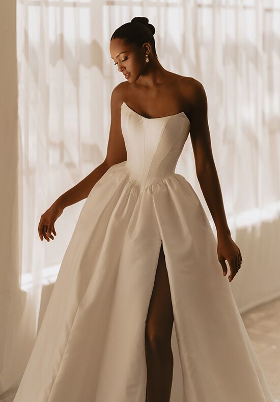 designer silk wedding dress Satin Wedding Dress