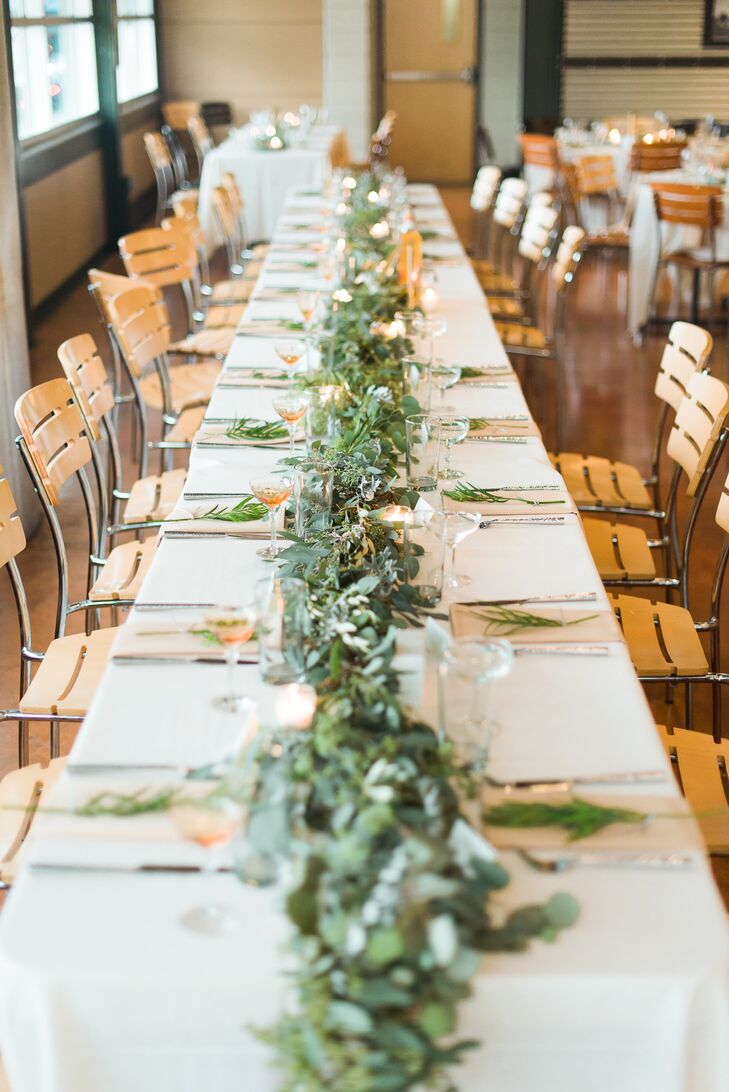 Mixed Greenery Table Runner