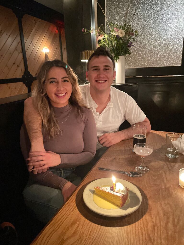 This time for Danielle's birthday, we went up to Scribner's Lodge in Hunter, NY. As is tradition, we feasted on steak, this time without the grumpy German waiters. 