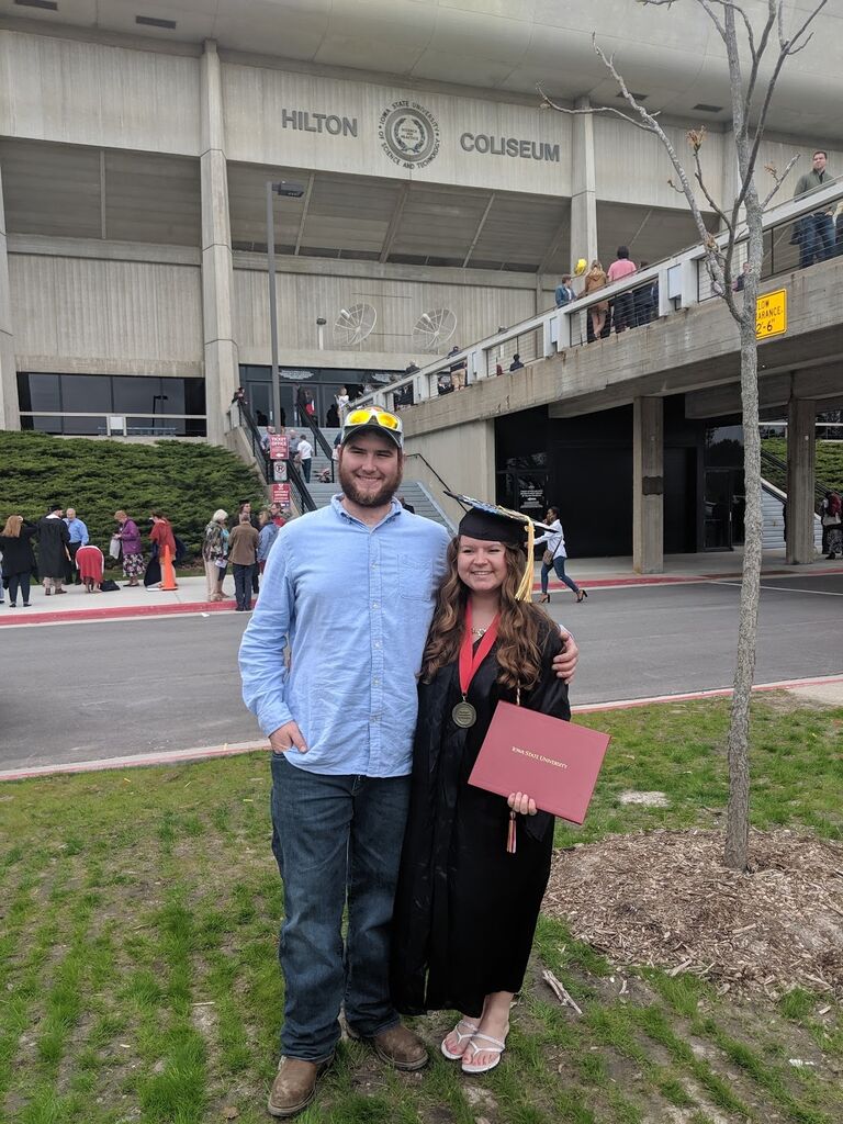 Amber graduates from Iowa State University!