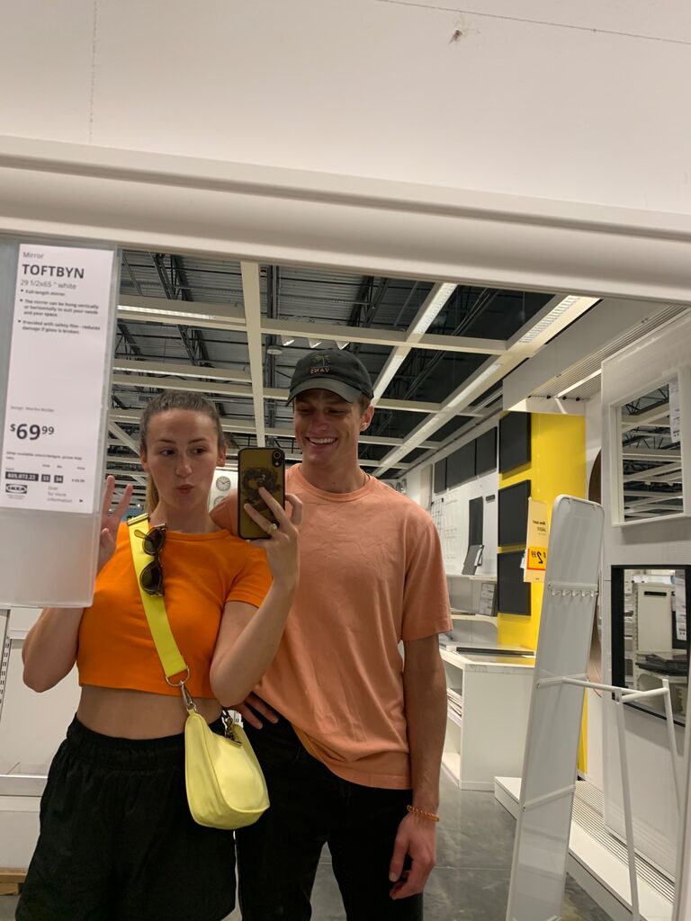 Lucas moved me into my new apartment and helped me shop at Ikea (still "just friends")