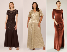 Three fall mother-of-the-groom dresses