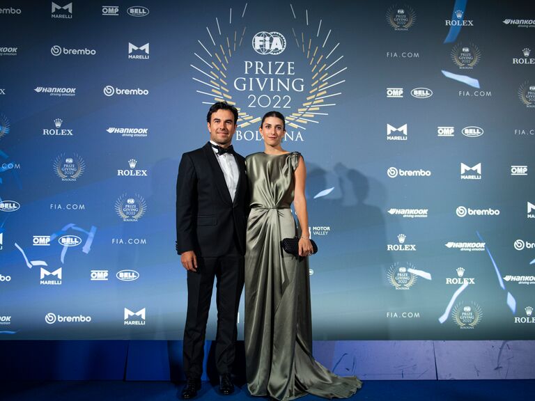 F1 driver Sergio Pérez and wife Carola Martinez