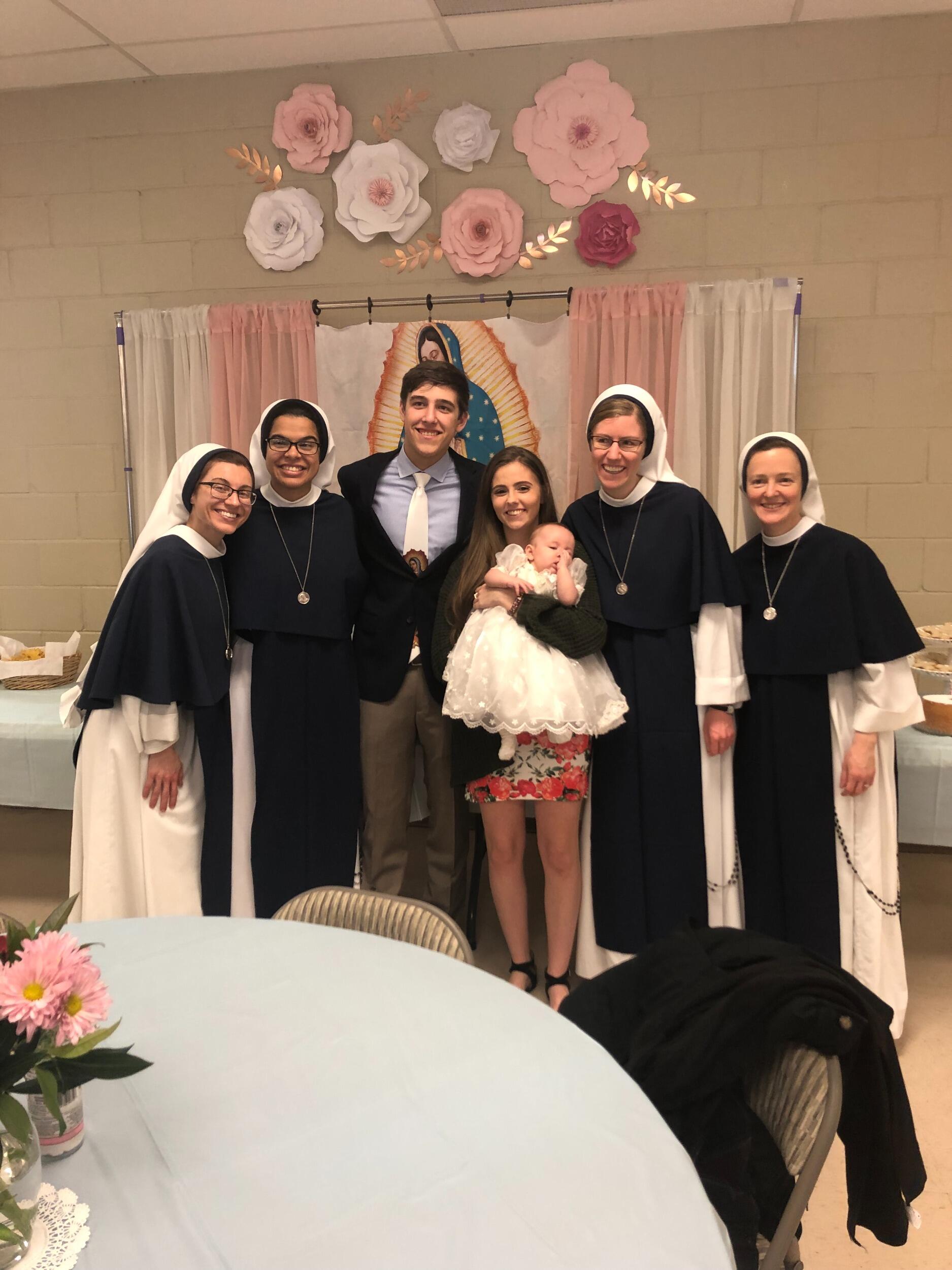 Eva's baptism. 