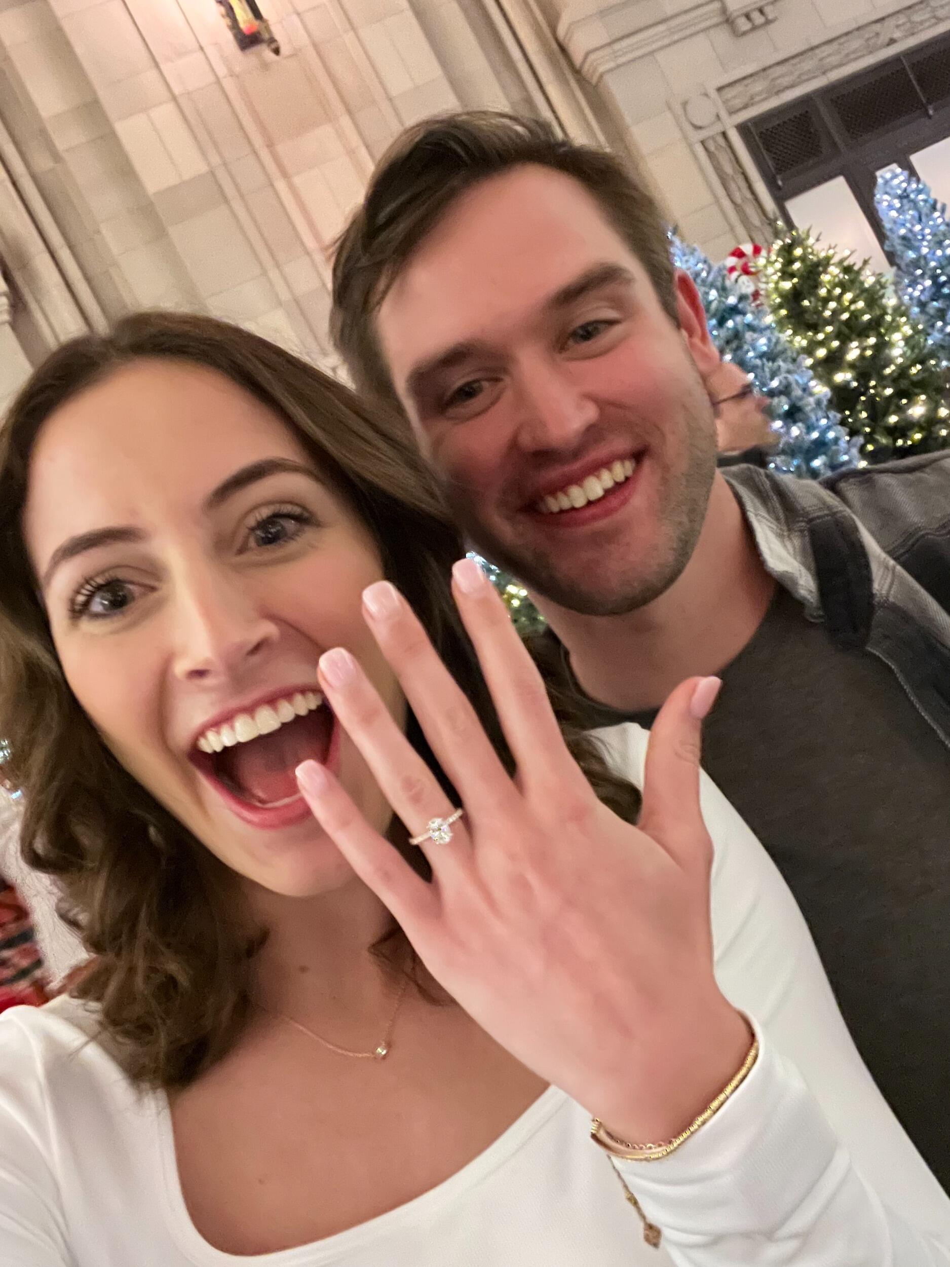 BEST DAY EVER! Connor proposed to Fallon at Union Station in Kansas City, MO in front of her family with a surprise visit from his family as well!