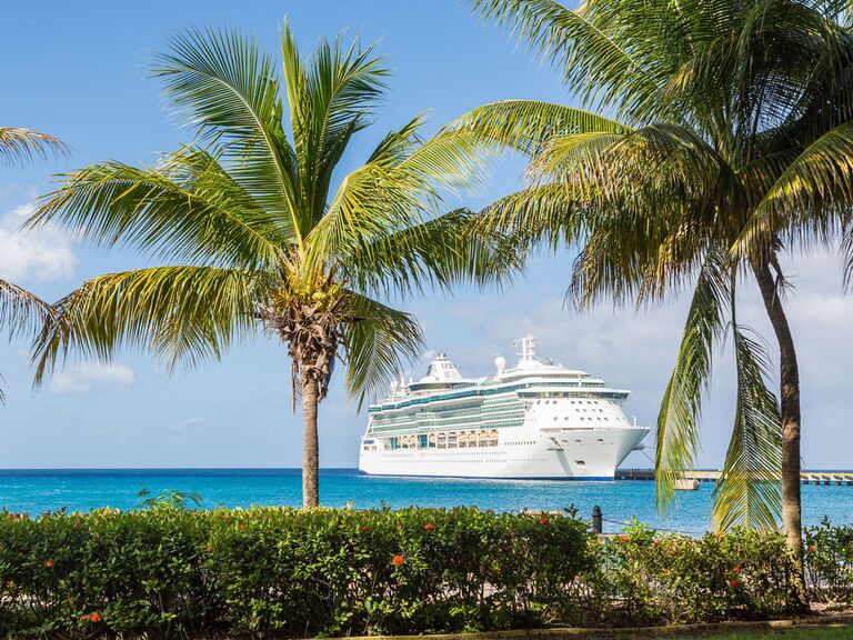 Honeymoon cruise ship in the Caribbean