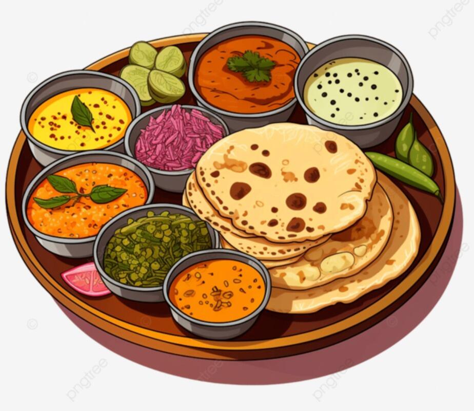 Hindu and Western Vegetarian Lunch: The marriage rituals are considered holy and hence non-vegetarian isn't served right after the ceremony.