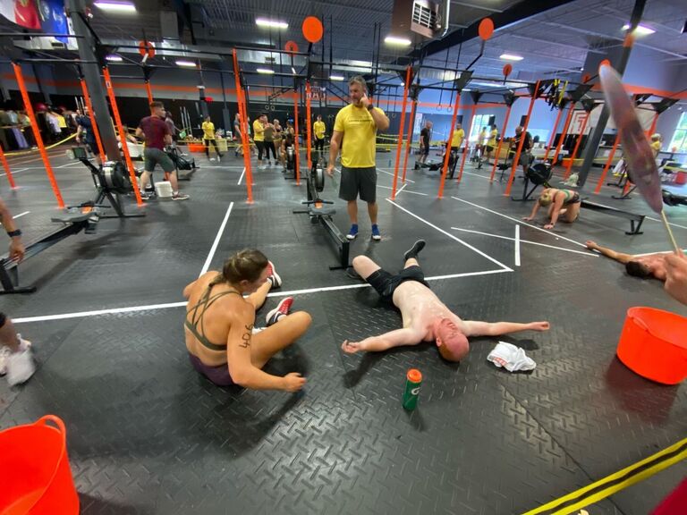 Selling our souls on a rowing workout, where everyone likes to say that Andrew stole Bianca's heart