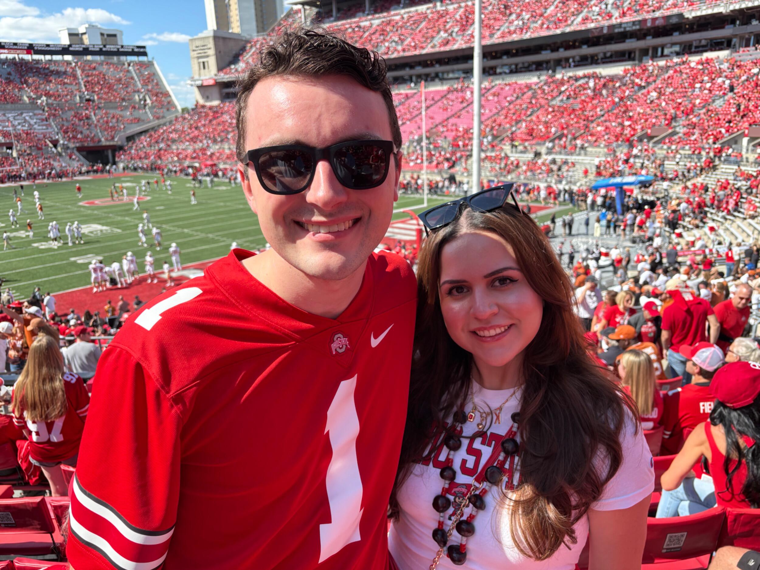 Ohio State vs. Texas in our new season ticket seats!