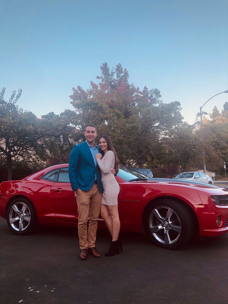The night we first said "I love you".  (Must've been the fancy car!)