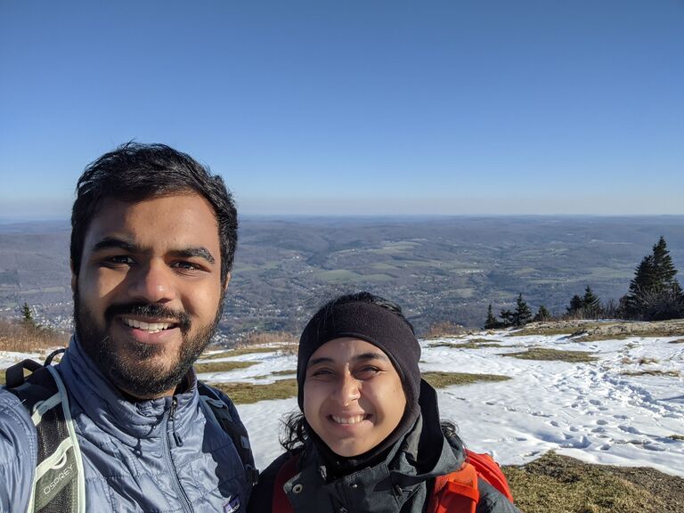 We have always been big fans of hiking! Here we are on the top of Mt. Greylock, the highest peak in MA!