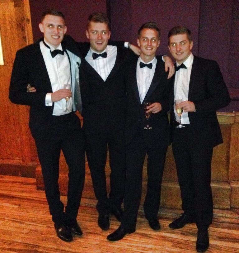 Declan at University. Sports awards in 2nd year.