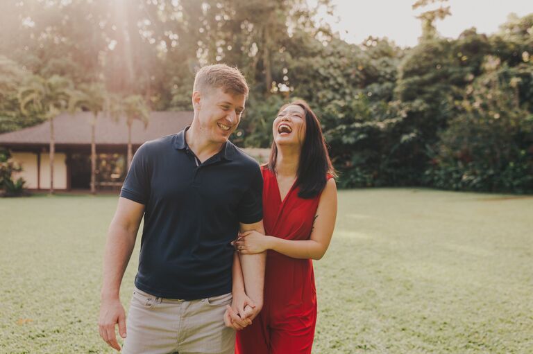 Calvin and Claire get engaged after a lengthy courtship that included buying a house and having a dog.