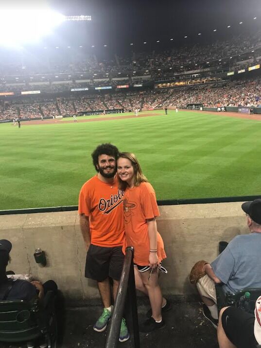 First O's game and Kati's first time visiting Tate's family in Baltimore, MD.