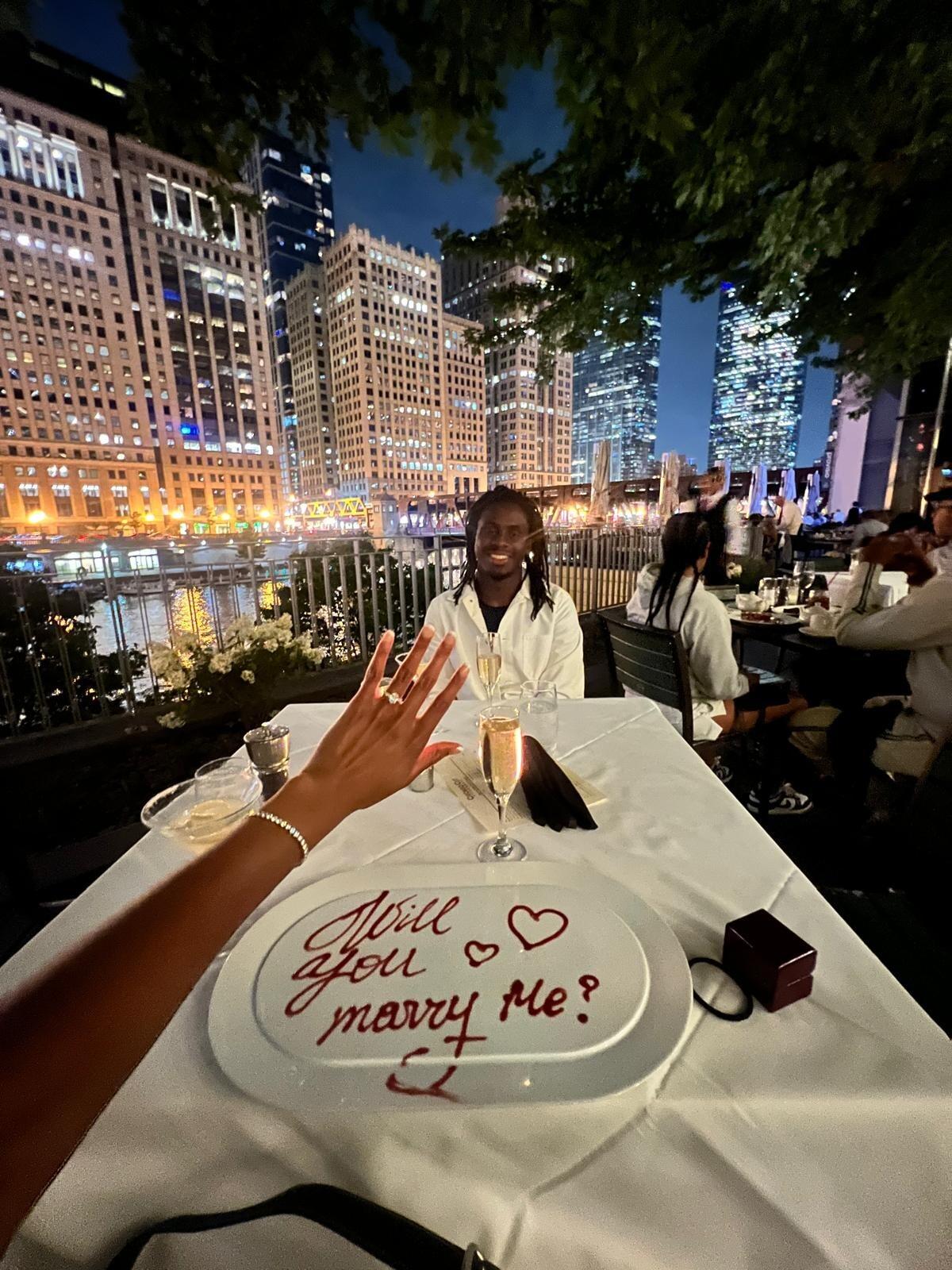 She said yes!
