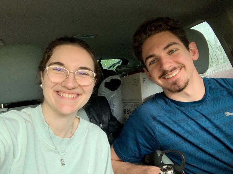 Driving back to school, but there’s a new hope in our hearts - it’s the last semester we will spend apart. 