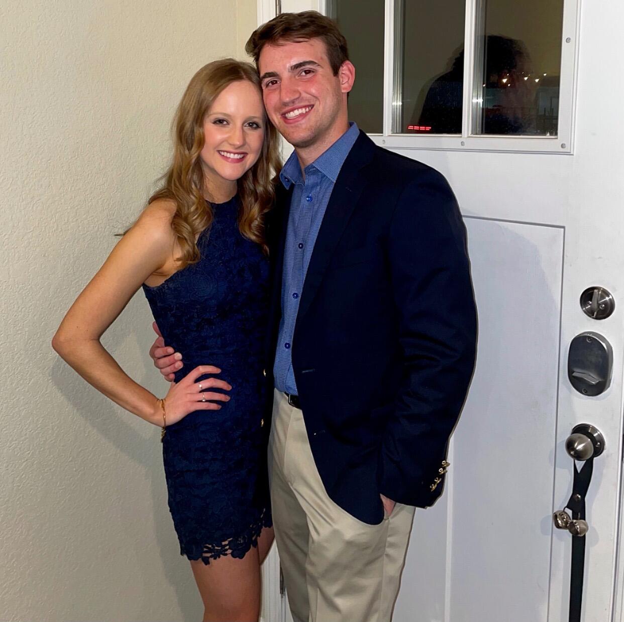 Carson visits for “Fur Ball,” a formal for Jenny’s Veterinary School class