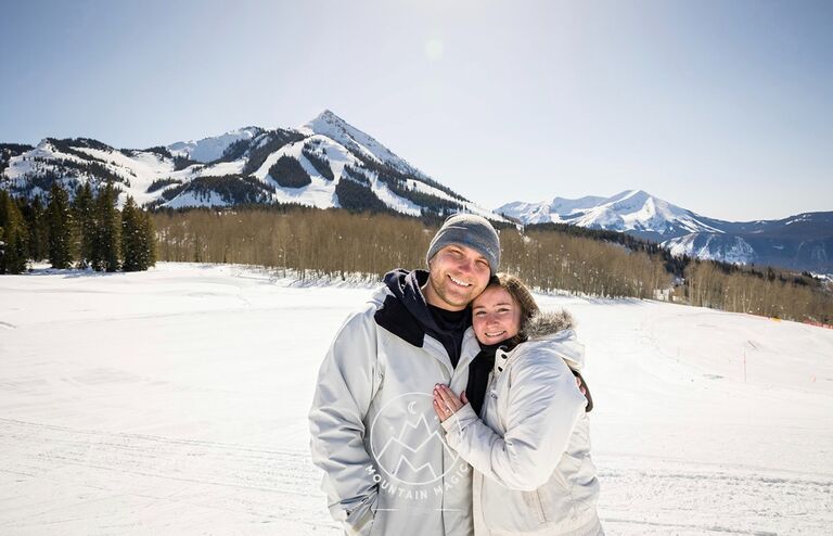 Our engagement on top of Crested Butte Mountain