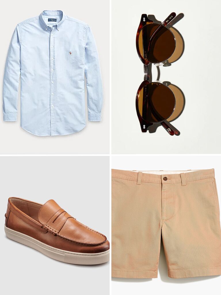 Men's beach engagement photoshoot outfit for spring