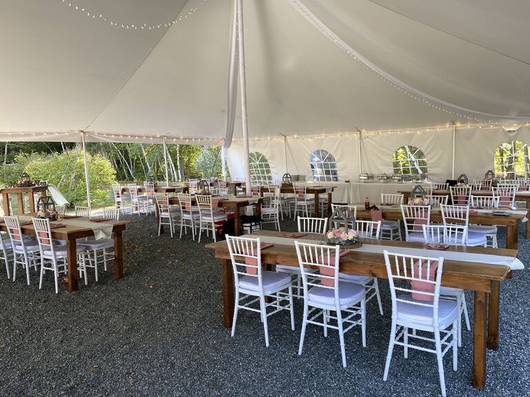 Barn wedding venue in Gilford, New Hampshire.
