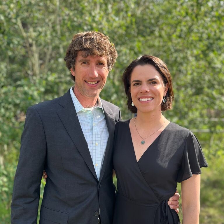 Dressed up at one of James' friends wedding outside of Estes Park, CO