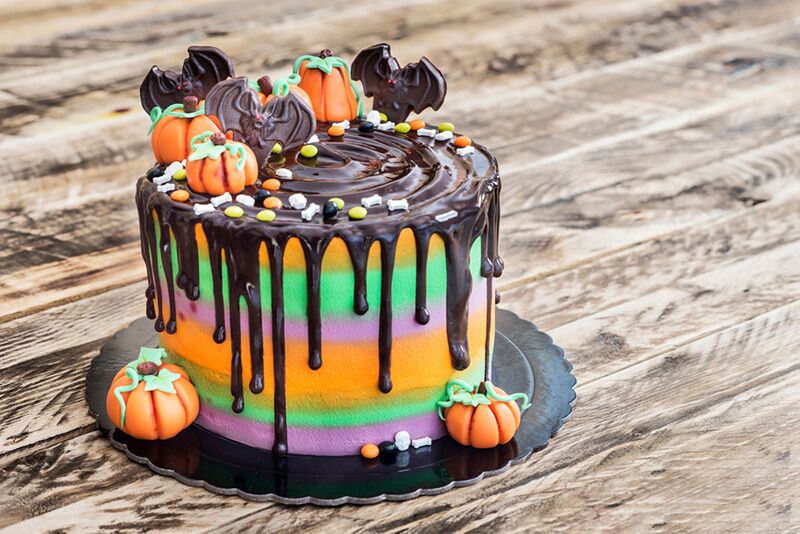 Halloween Themed Birthday Cake