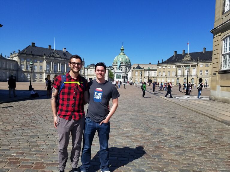 We've been lucky enough to travel to Europe together!