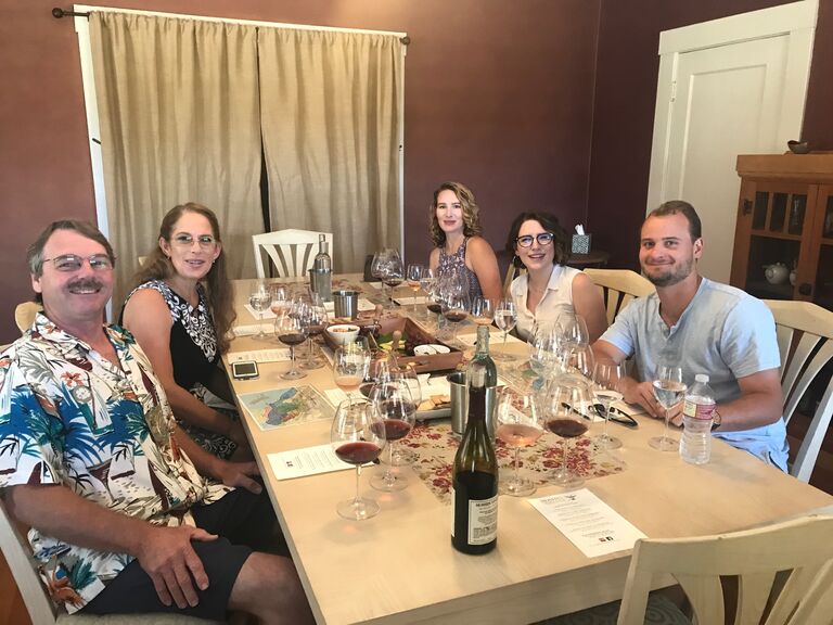 21st Birthday Wine Tasting @ Moshin Winery & A. Rafanelli Winery, Sonoma County, CA - Hendrik was too young to drink, but he was a great sport anyway as our Designated Driver, with my parents & sister - 4 years Together