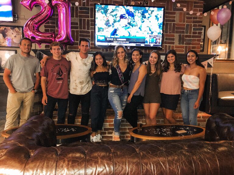 Our first photo together, taken at my 21st birthday party. I went to work the next day and told everyone that Chase was going to be my future husband. 