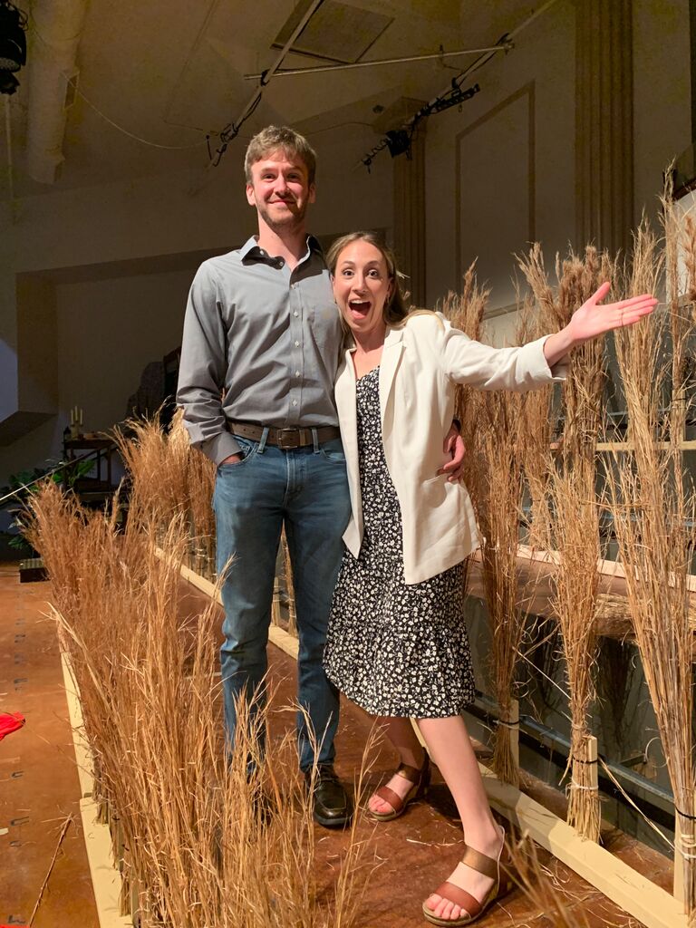 Found my Boaz, who helped me harvest the wheat from the fields of Albany, Ga! (SCA Ruth production 2023) 