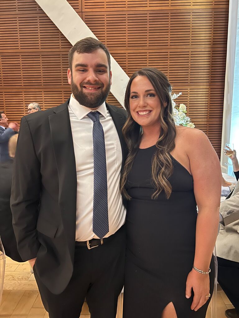 Our first wedding together. We danced our tails off!