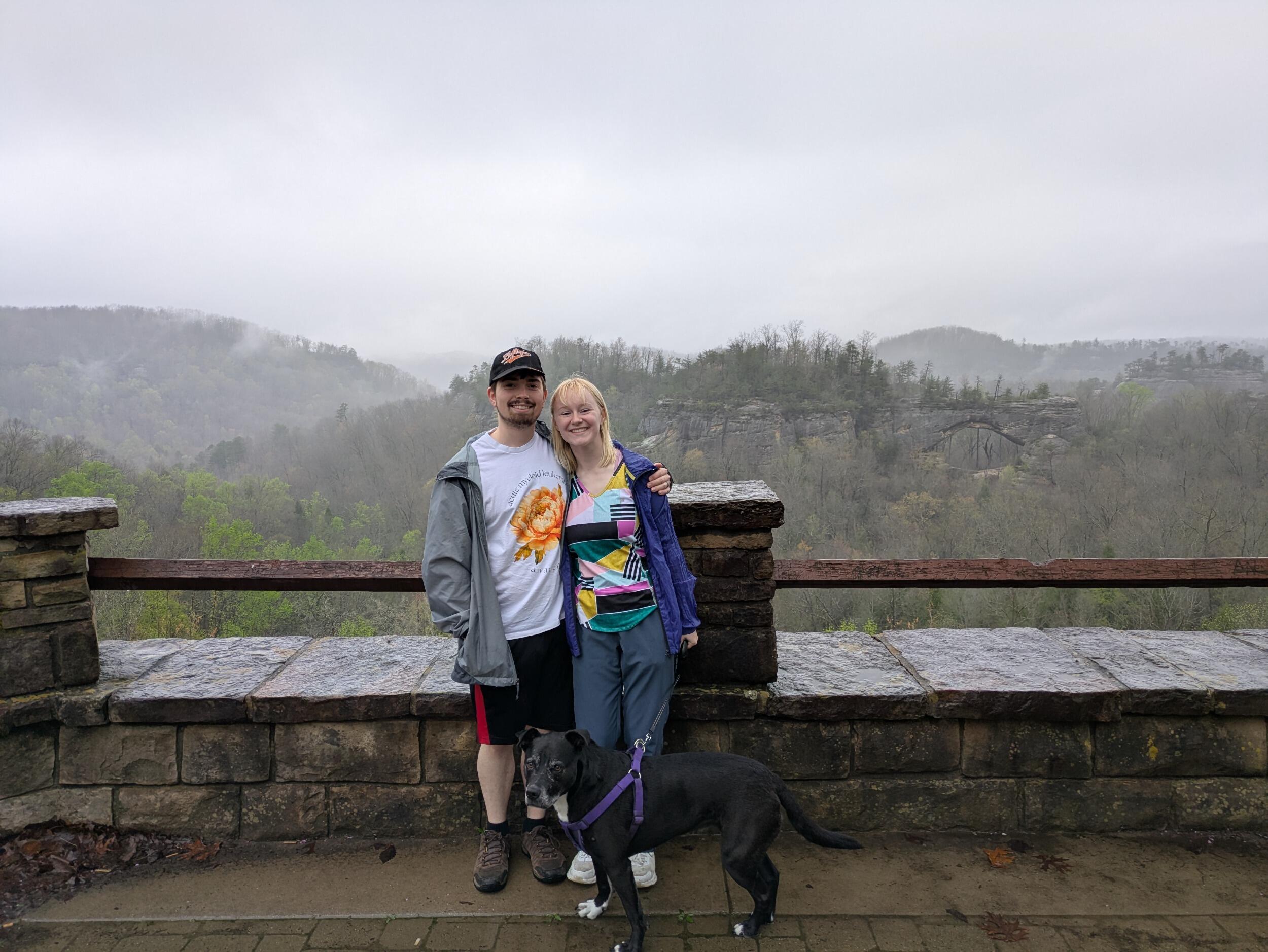 Our little family at the Natural Arch in Kentucky!