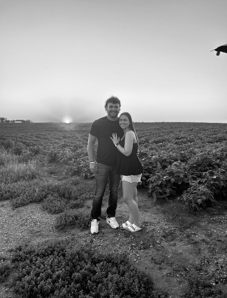 Logan got down on one knee at sunset and Marah said yes!