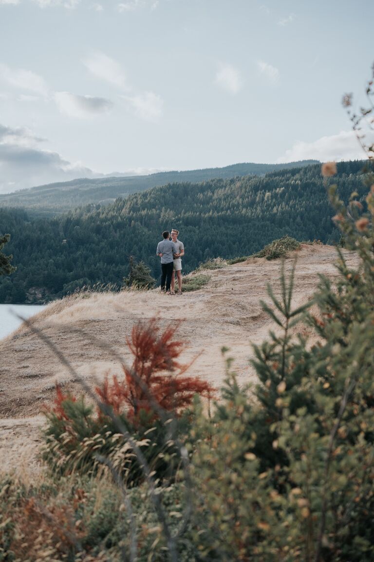 During their trip, Sam proposed to Garrison in Government Cove in the Columbia River Gorge. As an engagement present, Averie hired Amber Fenton Photography to take surprise engagement photos for us during the proposal. You can see more of the engagement photos in the "Photos" tab on our website.